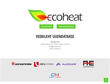 Tablet Screenshot of ecoheat.ee