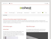 Tablet Screenshot of ecoheat.ch