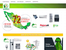 Tablet Screenshot of ecoheat.com.mx